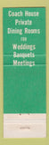 Matchbook Cover - Coach House Cleveland OH
