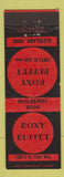 Matchbook Cover - Roxy Buffet Restaurant Cleveland OH