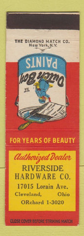 Matchbook Cover - Dutch Boy Paints Riverside Hardware Cleveland OH