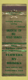 Matchbook Cover - Flowers by Brooks Florist Cleveland OH