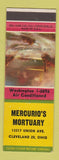 Matchbook Cover - Mercurio's Mortuary Cleveland OH