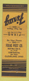 Matchbook Cover - Fixtag Post Cleveland OH