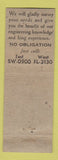 Matchbook Cover - Fixtag Post Cleveland OH