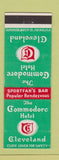 Matchbook Cover - Commodore Hotel Cleveland OH