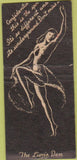 Matchbook Cover - Lions Den San Francisco CA BOBTAIL