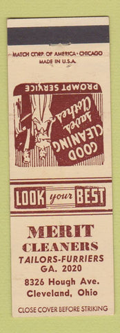 Matchbook Cover - Merit Cleaners Cleveland OH