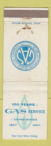 Matchbook Cover - Michigan Consolidated Gas Grand Rapids MI 1957 WEAR
