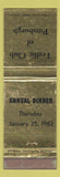 Matchbook Cover - Traffic Club of Pittsburgh PA 1962