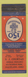 Matchbook Cover - SJ Courtland Insurance Cleveland OH 1942 WEAR