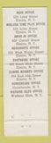 Matchbook Cover - Elmira Bank and Trust NY 1953 WEAR