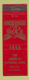 Matchbook Cover - American National Bank Silver City NM 1956 WEAR