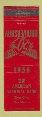 Matchbook Cover - American National Bank Silver City NM 1956 WEAR