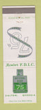 Matchbook Cover - 1st National Bank Dalton GA 1963