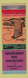 Matchbook Cover - Hamilton Holiday Motel Hamilton AL