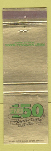 Matchbook Cover - First National Bank South Jersey 1973 NJ