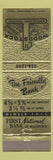 Matchbook Cover - 1st National bAnk Woodstock