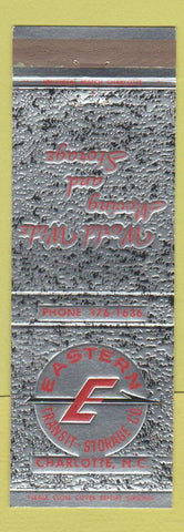 Matchbook Cover - Eastern Transit Storage Charlotte NC
