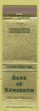 Matchbook Cover - Bank of Kewaskum WI
