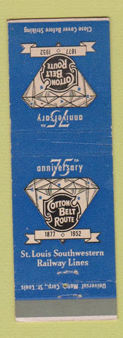 Matchbook Cover - Cotton Belt Route St Louis Southwestern Railroad 1952