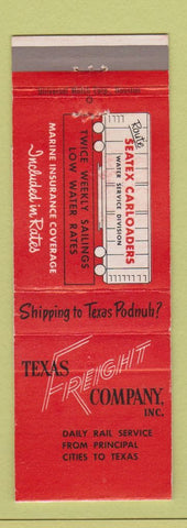 Matchbook Cover - Texas Freight Company