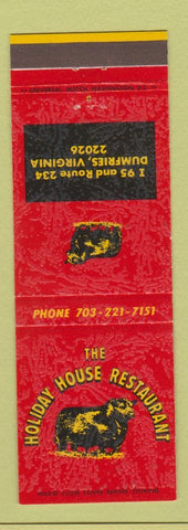 Matchbook Cover - Holiday House Restaurant Dumfries VA
