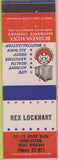 Matchbook Cover - Insurance Rex Lockhart Charleston WV