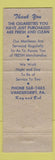 Matchbook Cover - Kays Music Service Candergrift PA vending WEAR