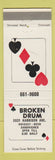 Matchbook Cover - Broken Drum Restaurant bar