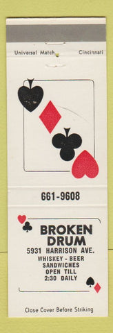 Matchbook Cover - Broken Drum Restaurant bar