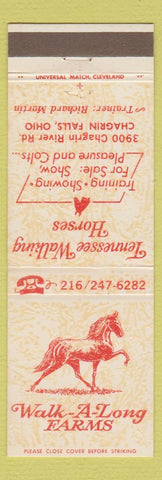 Matchbook Cover - Walk A Long Farms Chagrin Falls OH