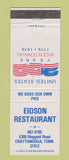 Matchbook Cover - Edison Restaurant Chattanooga TN 1976