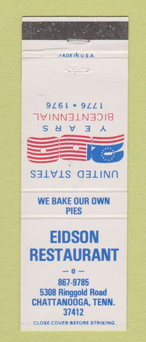 Matchbook Cover - Edison Restaurant Chattanooga TN 1976