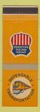 Matchbook Cover - Union Pacific Railroad Dependable Transportation