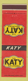 Matchbook Cover - Katy Railroad