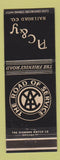 Matchbook Cover - AC&Y Railroad Road of Service Akron Canton Youngstown