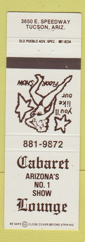 Matchbook Cover - Cabaret Lounge Tucson AZ girlie strip club