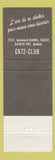 Matchbook Cover - Carol Cabaret girlie Sainte Foy QC