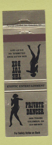 Matchbook Cover - Private Dancer Strip Club Columbus OH girlie