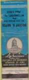 Matchbook Cover - Insurance Robert Bates Williamsport PA POOR