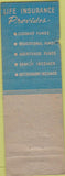 Matchbook Cover - Insurance Robert Bates Williamsport PA POOR