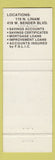 Matchbook Cover - Fidelity Savings and Loan Lea County Hobbs NM