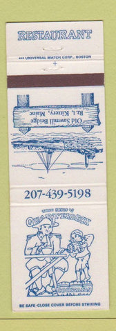Matchbook Cover - Quarterdeck Restaurant Kittery ME