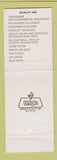 Matchbook Cover - Quality Inn Vernon Hartford CT