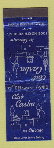 Matchbook Cover - Club Casba Chicago IL WEAR