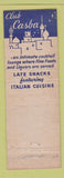 Matchbook Cover - Club Casba Chicago IL WEAR