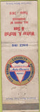 Matchbook Cover - Insurance Walter McFall WORN