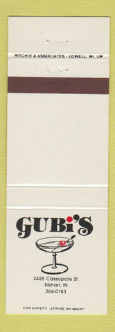 Matchbook Cover - Gubi's Elkhart IN