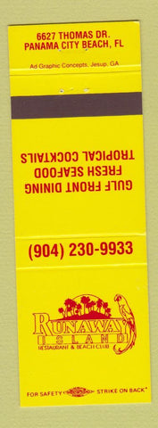 Matchbook Cover - Runaway Island Restaurant Panama City Beach FL
