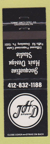 Matchbook Cover - Jacqueline Hair Salon Greensburg PA WEAR