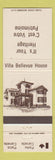 Matchbook Cover - Parks Canada Villa Bellevue House